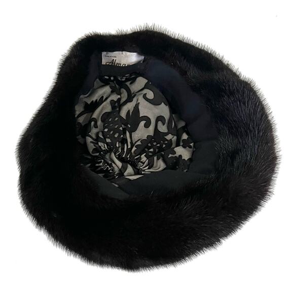 Almar Creation Vintage Fur Hat Women’s Black main image 5